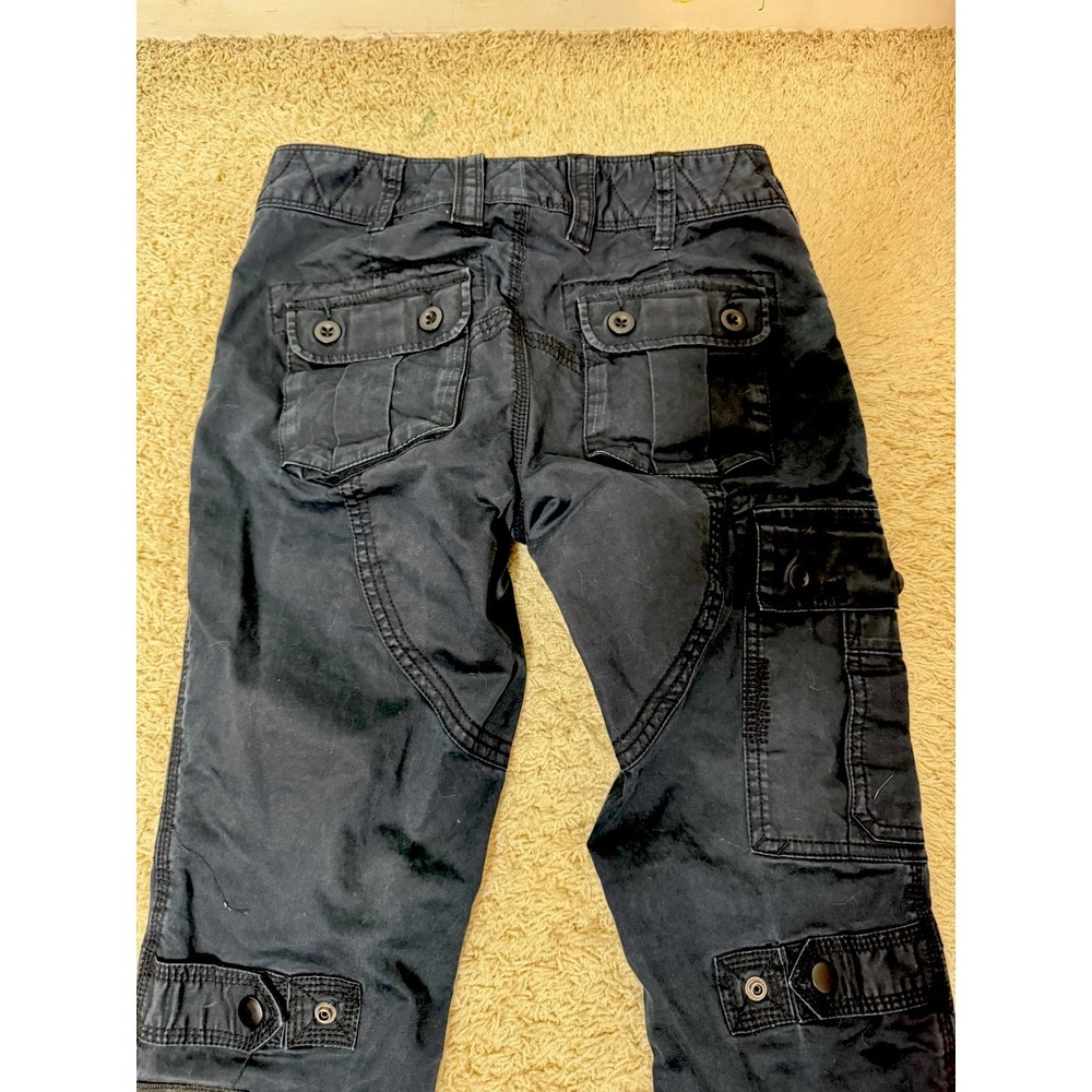 Vintage Ralph Lauren Rugby Women's Slim‎ Fit Cargo Parachute Pants Size 2 Black - Picture 16 of 16